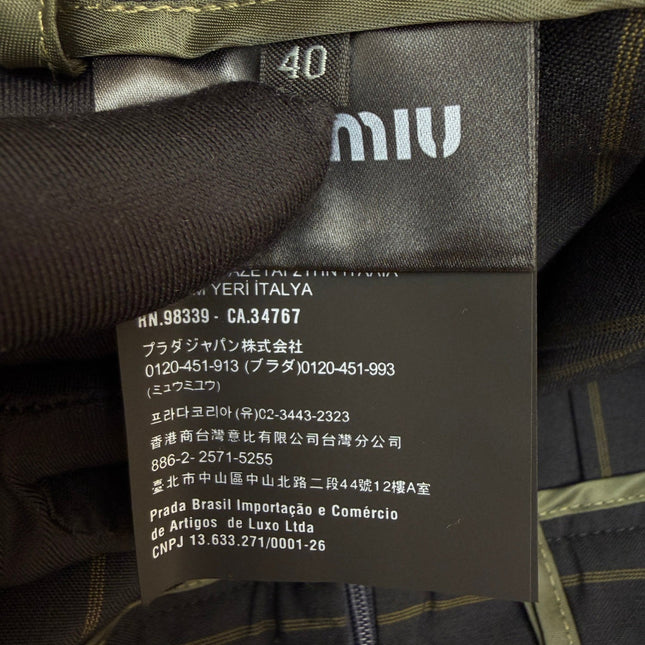 MIUMIU 26S PLEATED MINI SKIRT STYLE 1091