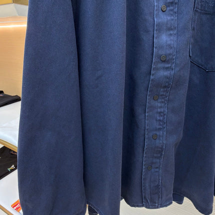 BALENCIAGA 26S HOODED DENIM JACKET 200