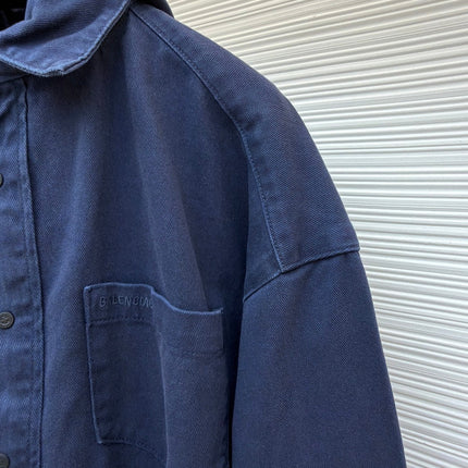 BALENCIAGA 26S HOODED DENIM JACKET 200