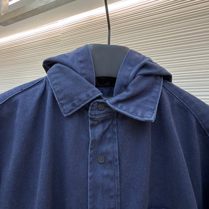 BALENCIAGA 26S HOODED DENIM JACKET 025