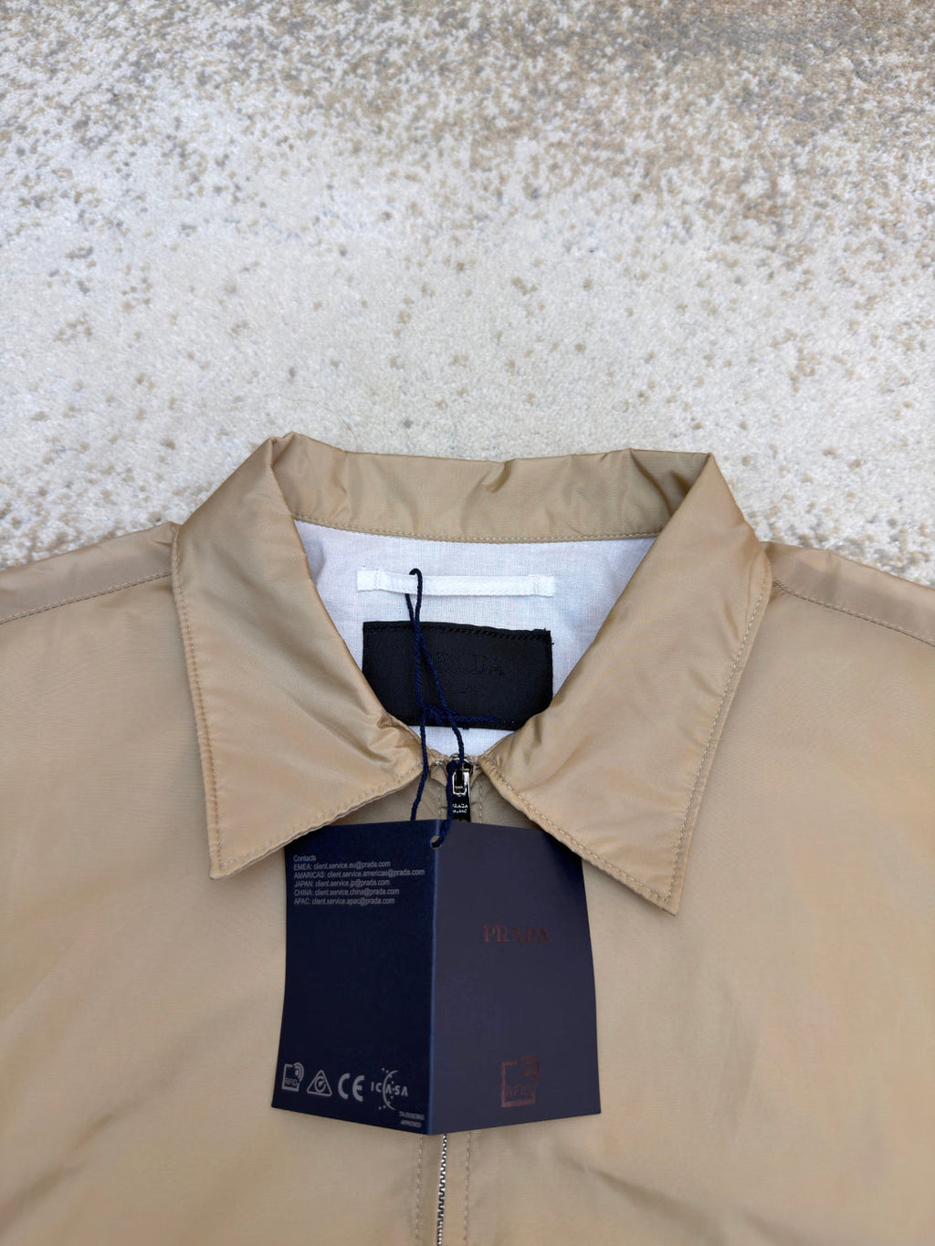PRADA 26S SHORT-SLEEVE ZIP-UP SHIRT 1031