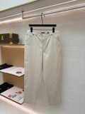 PRADA 26S LINEN COTTON TROUSERS 1015