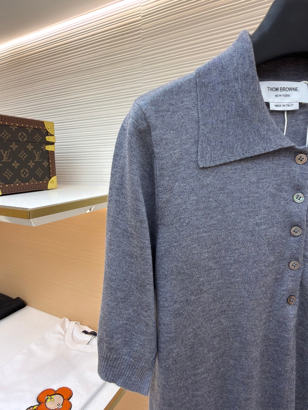 THOM 26S SHORT SLEEVE POLO KNIT TOP STYLE 244
