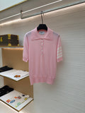 THOM 26S SHORT SLEEVE POLO KNIT TOP STYLE 241