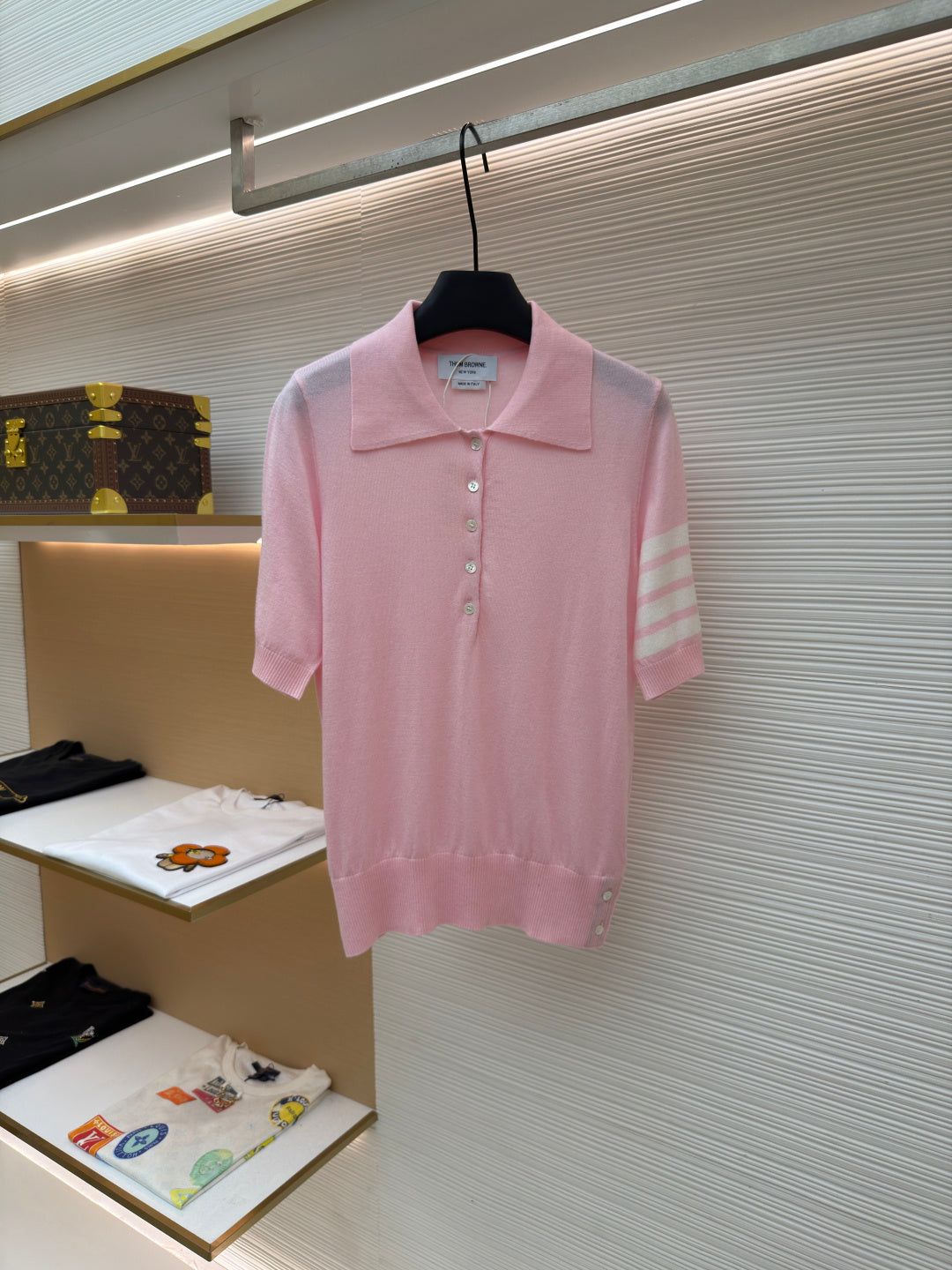 THOM 26S SHORT SLEEVE POLO KNIT TOP STYLE 241