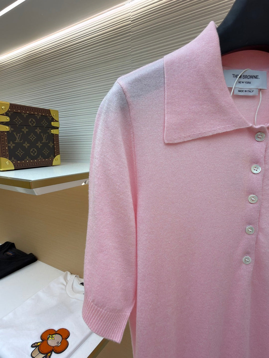 THOM 26S SHORT SLEEVE POLO KNIT TOP STYLE 241