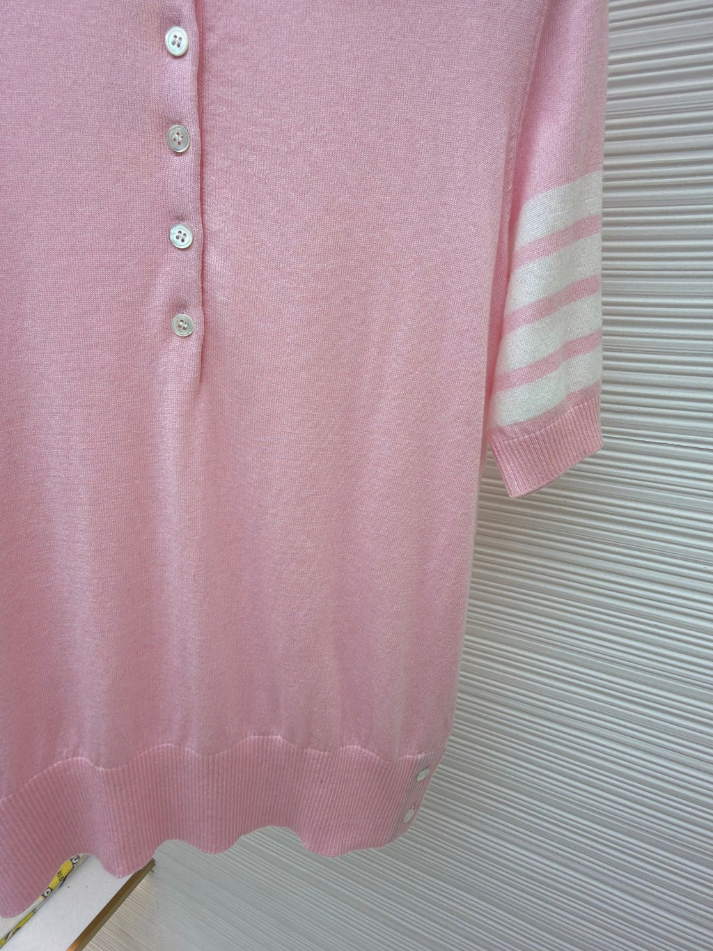 THOM 26S SHORT SLEEVE POLO KNIT TOP STYLE 241