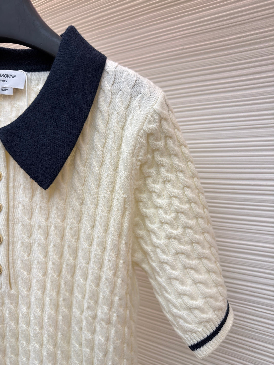 THOM 26S SHORT SLEEVE POLO KNIT TOP STYLE 237