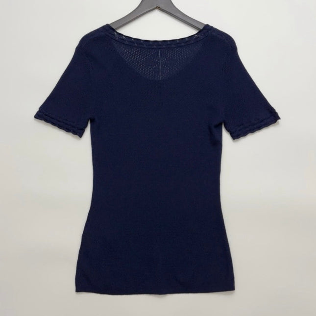 CHLOE 26S FITTED SHORT-SLEEVE KNIT TOP STYLE 97