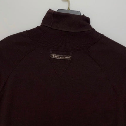 PRADA 25S SHORT-SLEEVE KNIT TURTLENECK 547