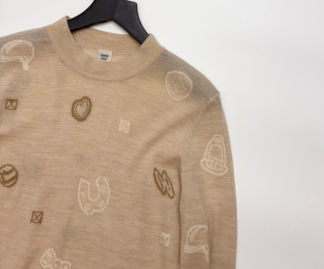 HERMES 25S WOOL-LINED SWEATER 186