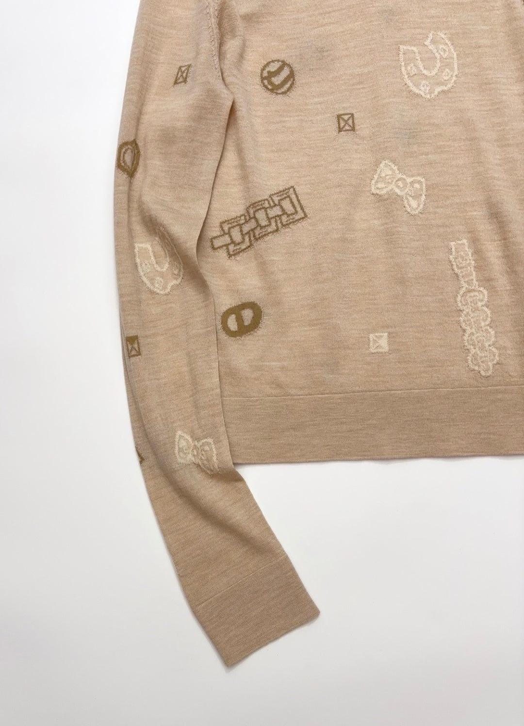 HERMES 25S WOOL-LINED SWEATER 186