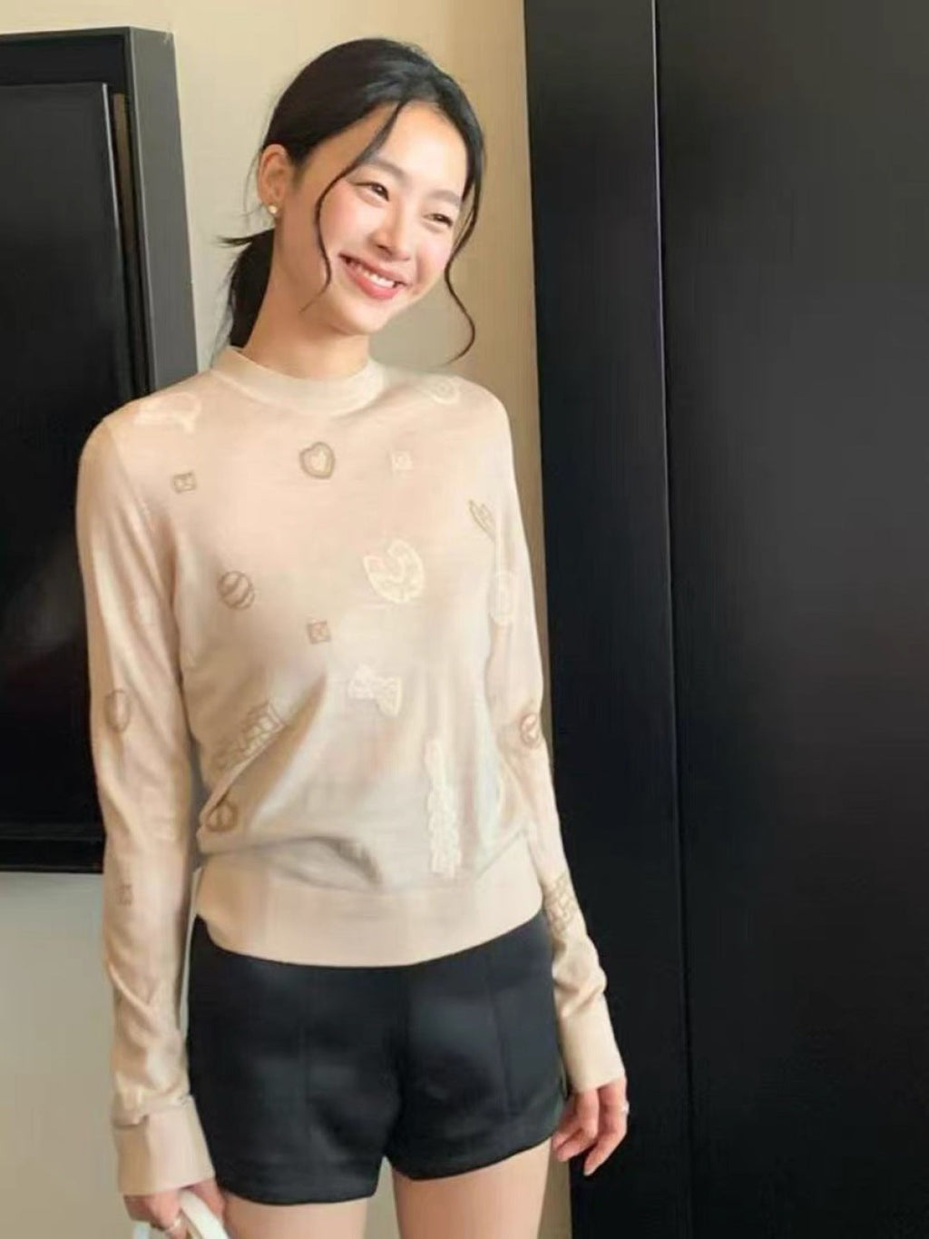 HERMES 25S WOOL-LINED SWEATER 186