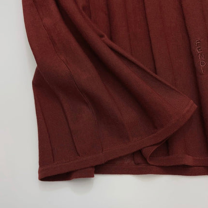 FENDI 26S SHORT-SLEEVE KNIT POLO TOP 327