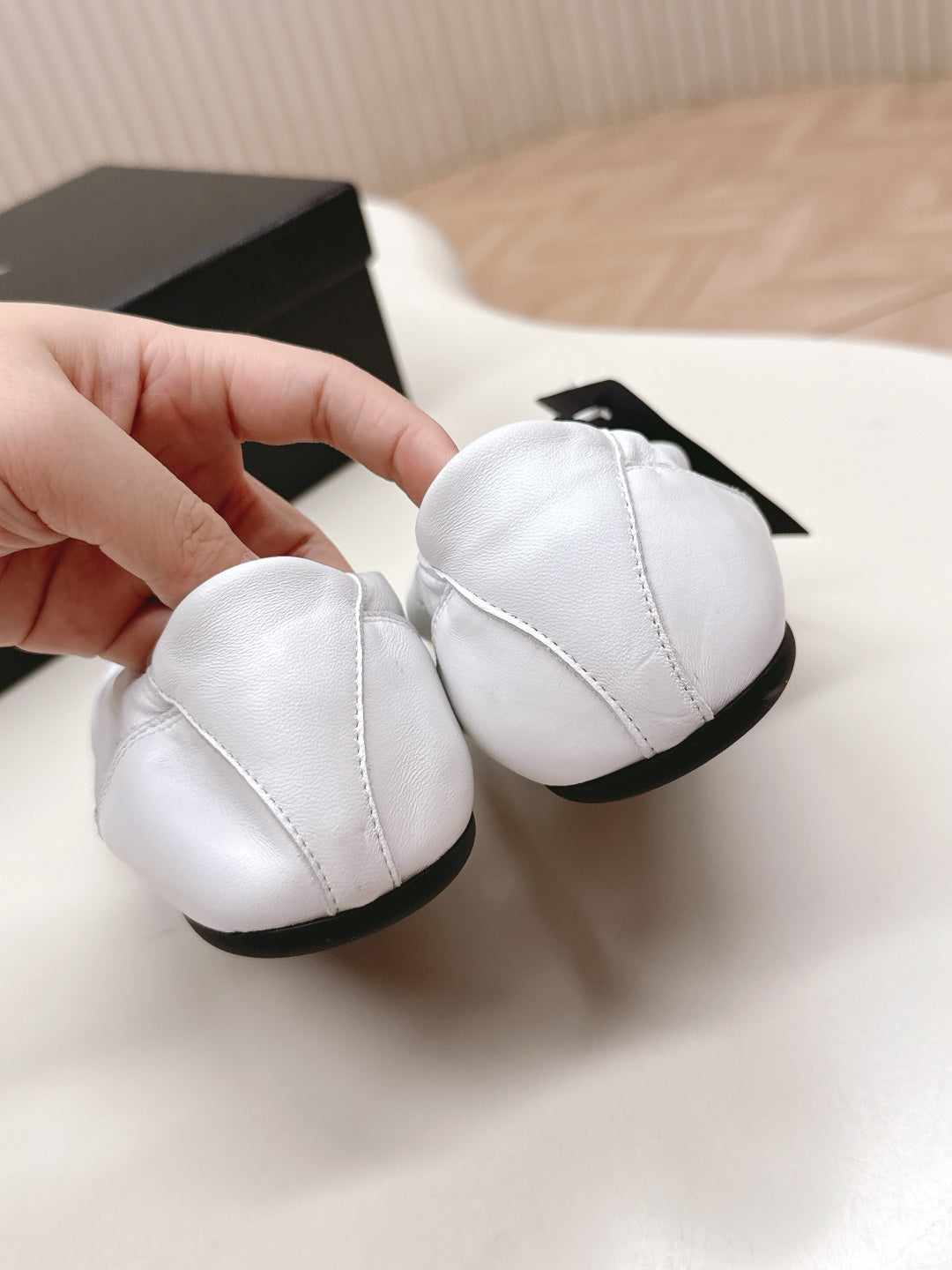 PRADA 26S MARY JANE SHOES IN WHITE CALFSKIN