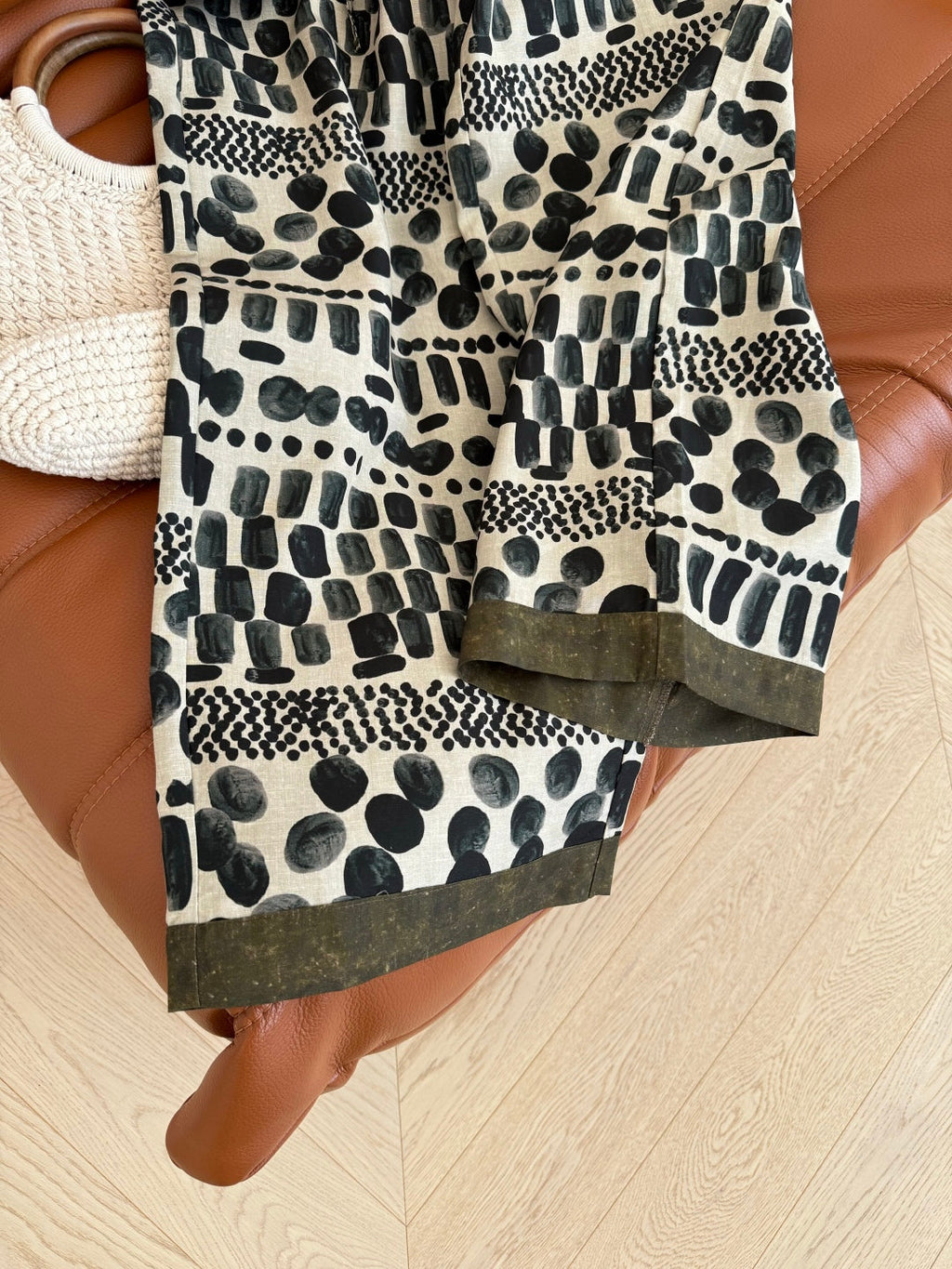 LINEN 25S PRINTED PANTS 265699