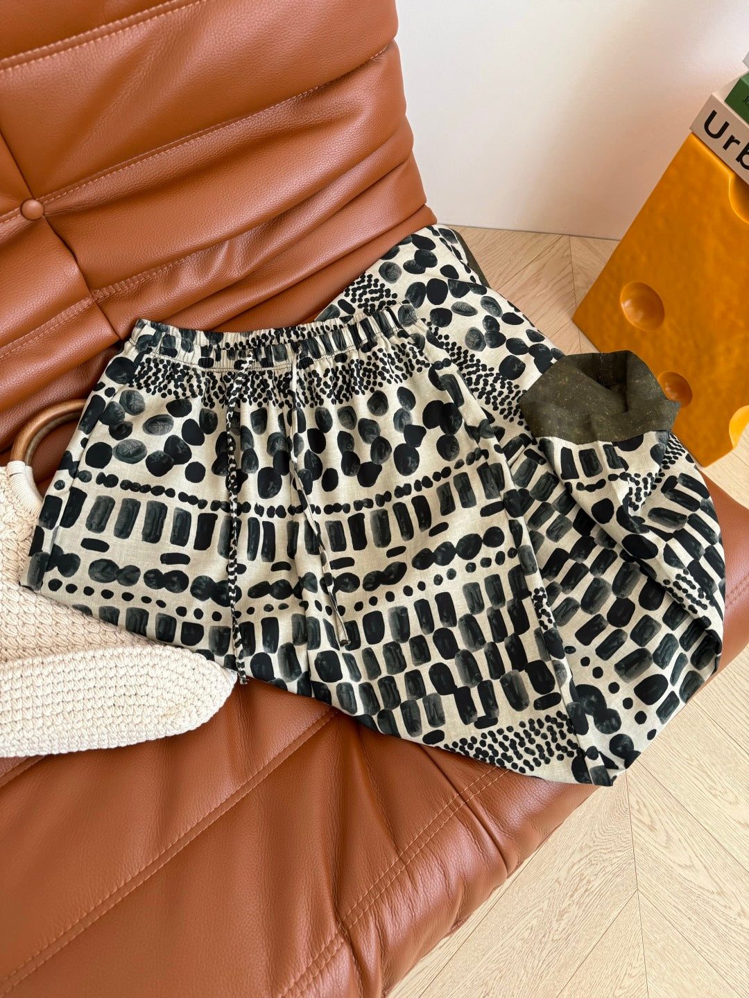 LINEN 25S PRINTED PANTS 265699