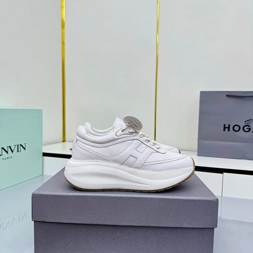 TOM FORD 26S HOGAN SNEAKERS IN WHITE CALFSKIN