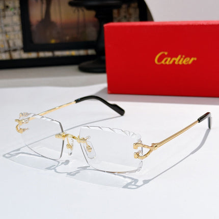 CARTIER 26S RIMLESS GEOMETRIC FRAME IN METAL 441534