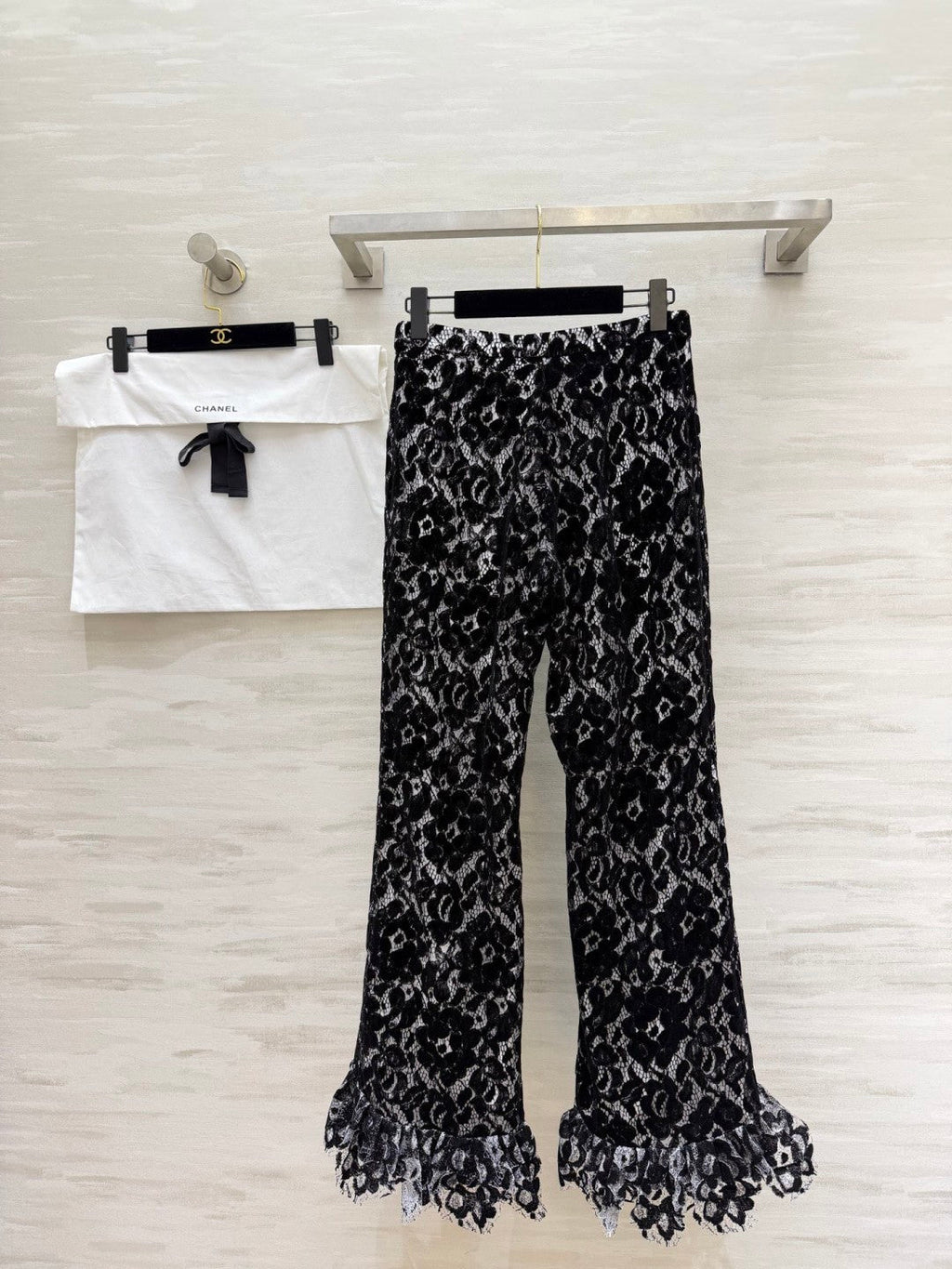CHANEL 26S LACE FLARED PANTS STYLE 1026