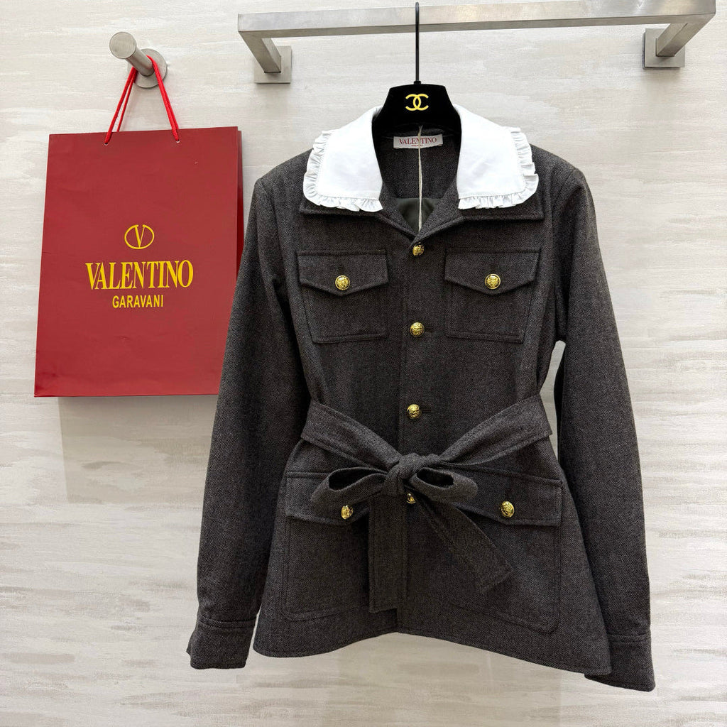 VALENTINO 26S PETER PAN COLLAR JACKET 129