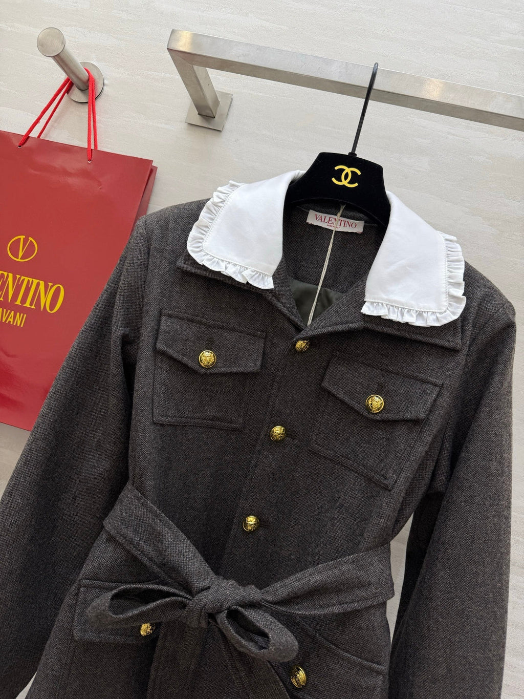 VALENTINO 26S PETER PAN COLLAR JACKET 129