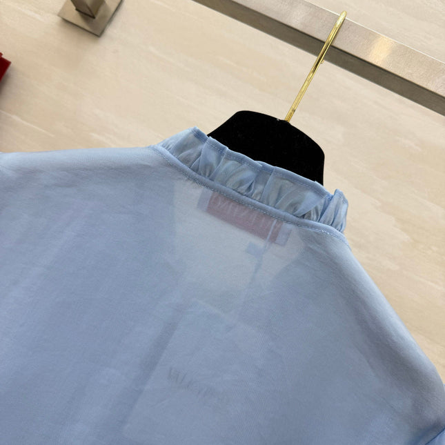 VALENTINO 26S RUFFLED COLLAR SHIRT 127