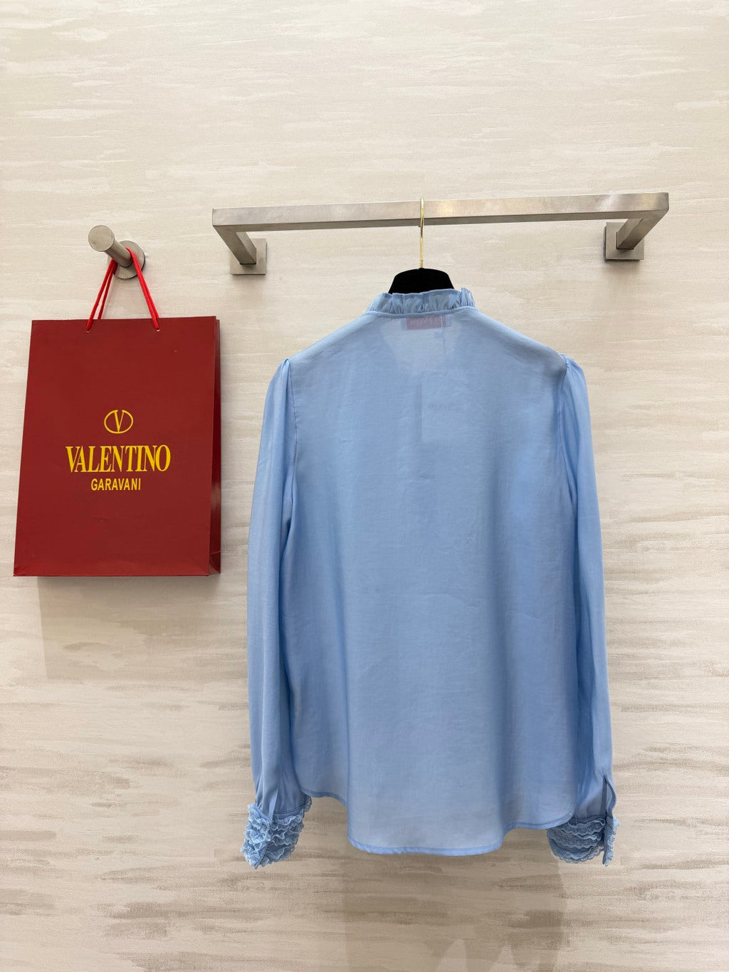 VALENTINO 26S RUFFLED COLLAR SHIRT 127