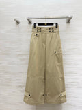 ZIMMERMANN 26S HIGH-WAIST WIDE-LEG CARGO PANTS STYLE 42