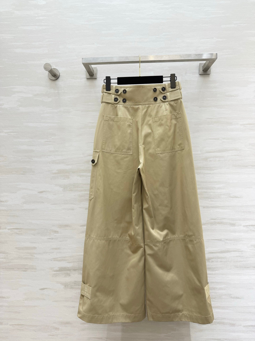 ZIMMERMANN 26S HIGH-WAIST WIDE-LEG CARGO PANTS STYLE 42