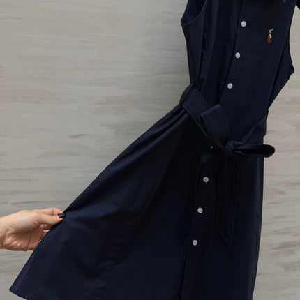 RALPH LAUREN 26S SLEEVELESS SHIRT DRESS 485