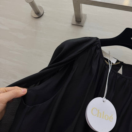 CHLOE 26S PLEATED PUFF SLEEVE TOP STYLE 27