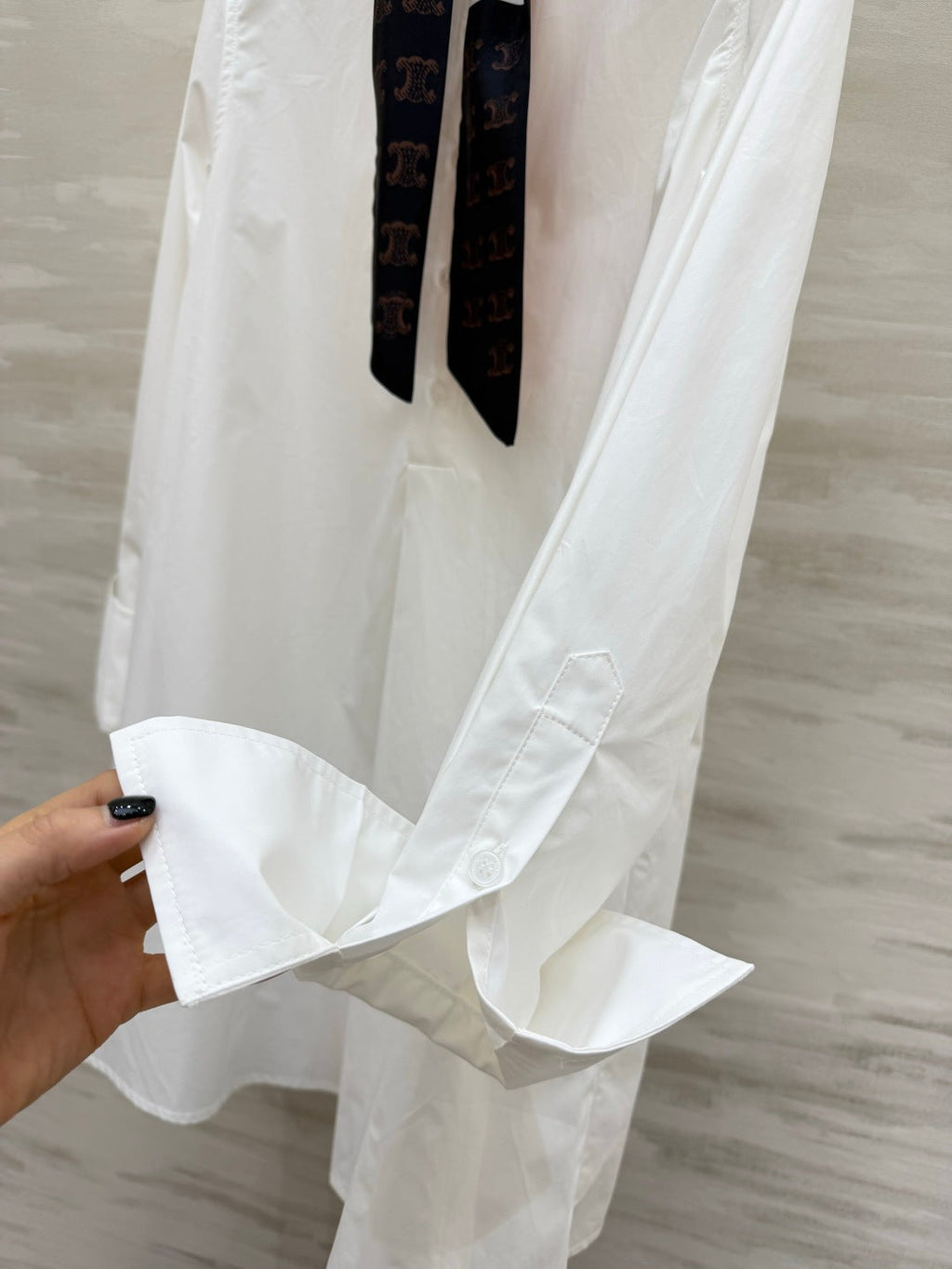 CELINE 26S WHITE SHIRT DRESS 409