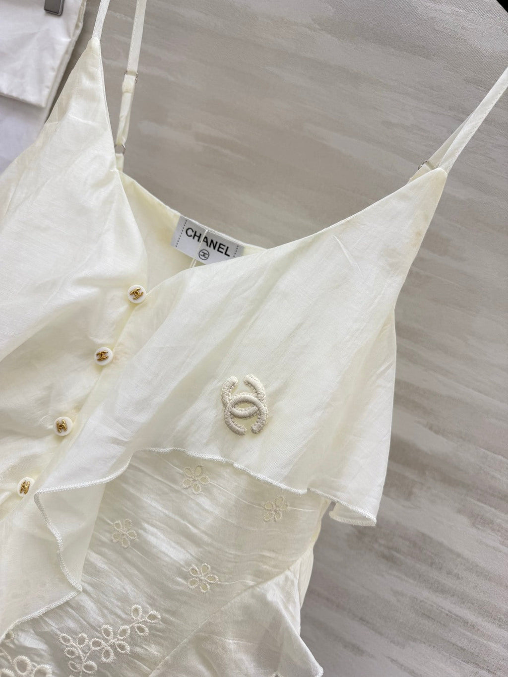 CHANEL 26S RUFFLE CAMI TOP 1471