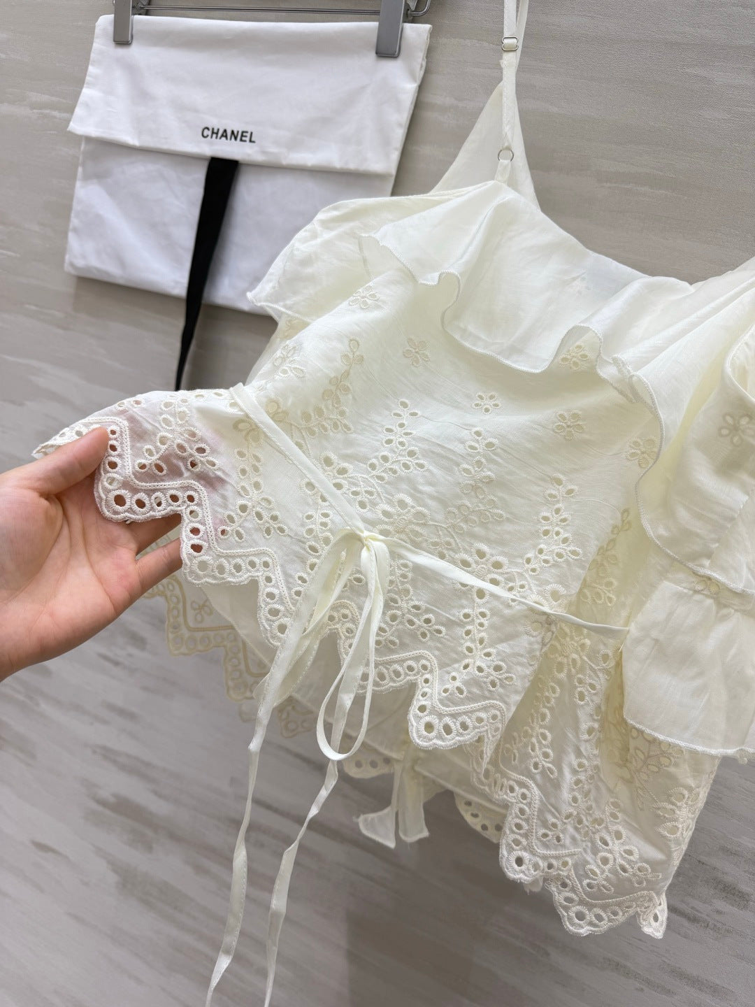 CHANEL 26S RUFFLE CAMI TOP 1471