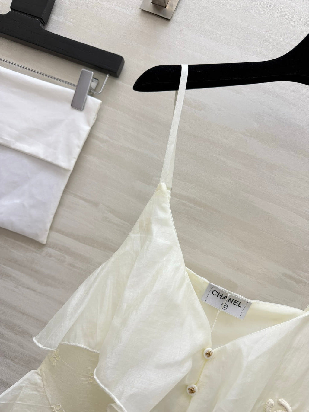 CHANEL 26S RUFFLE CAMI TOP 1471