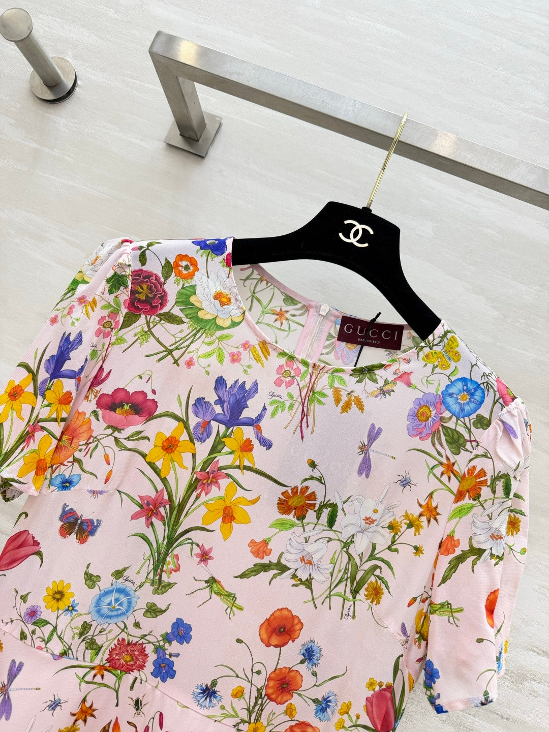 GUCCI 26S SHORT-SLEEVE MINI DRESS 398
