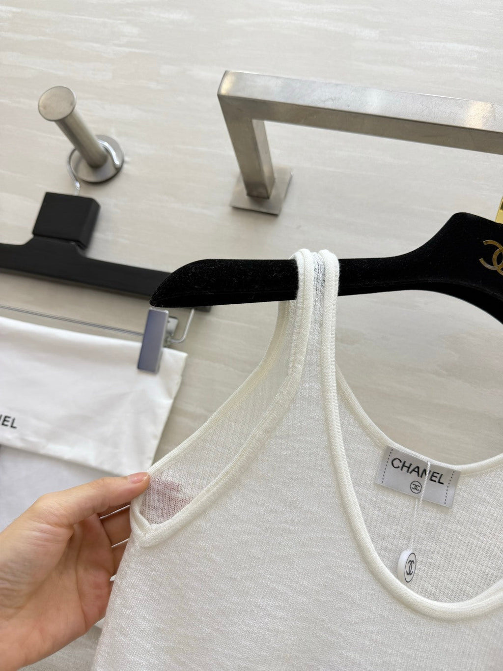 CHANEL 26S KNIT CAMISOLE TOP 1443