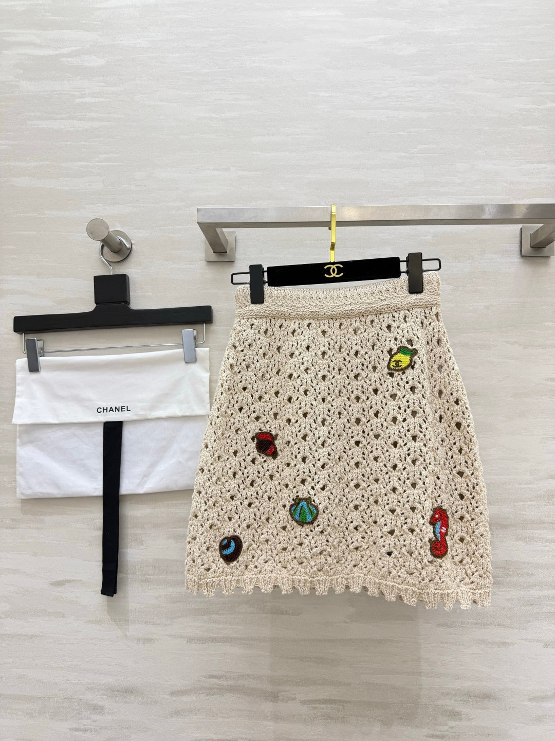 CHANEL 26S KNIT MIDI SKIRT 1423