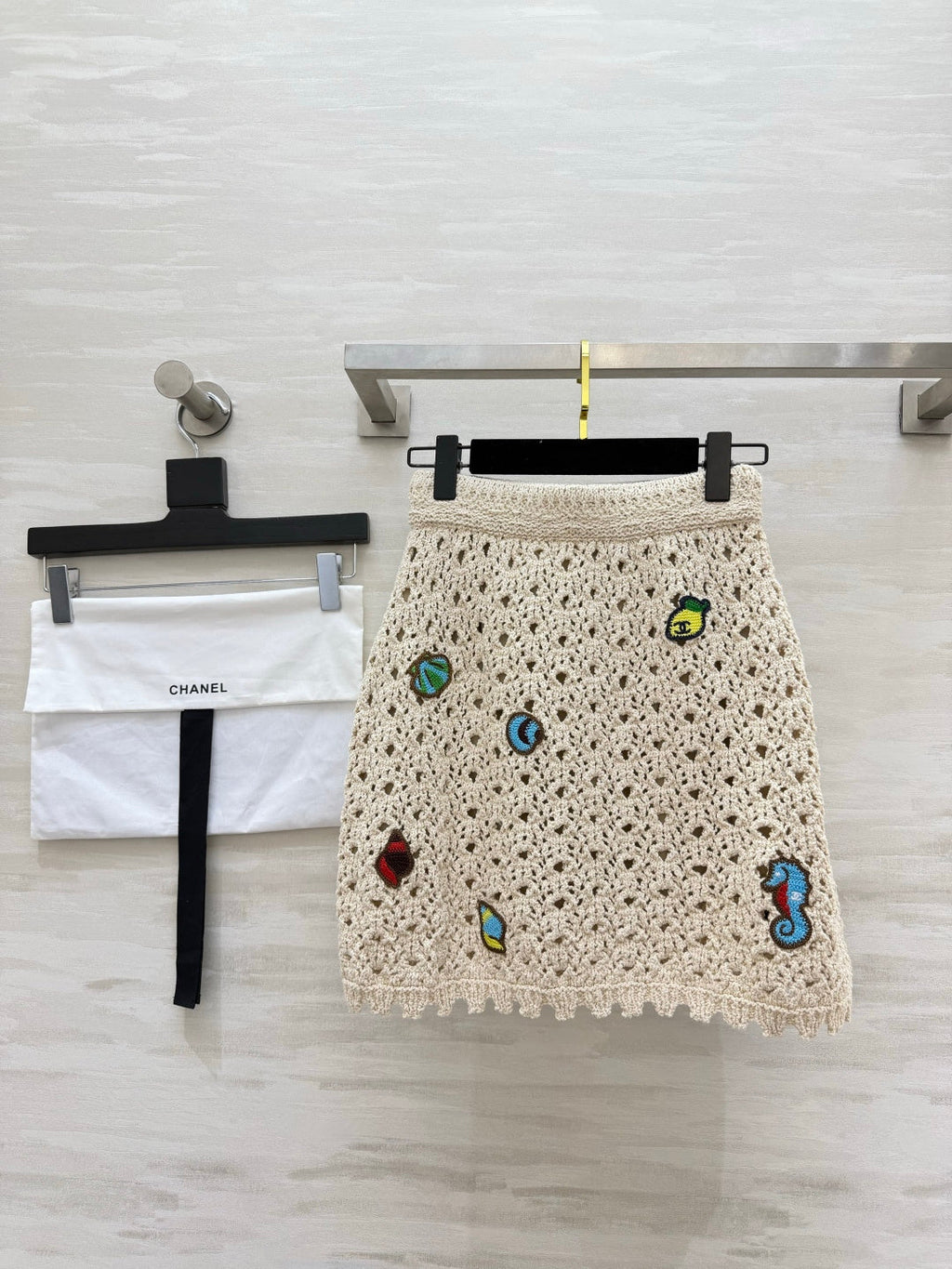 CHANEL 26S KNIT MIDI SKIRT 1423