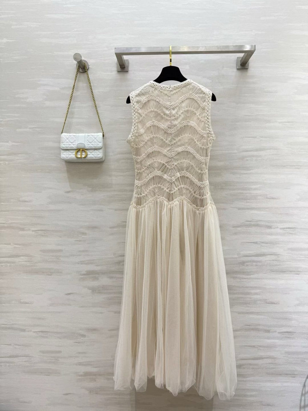 DIOR 26S SLEEVELESS LACE MAXI DRESS 1400