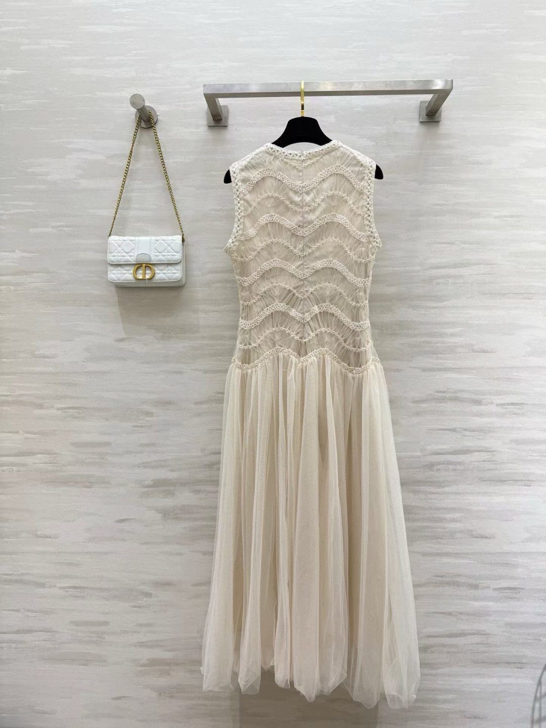 DIOR 26S SLEEVELESS LACE MAXI DRESS 1400