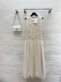 DIOR 26S SLEEVELESS LACE MAXI DRESS 1400