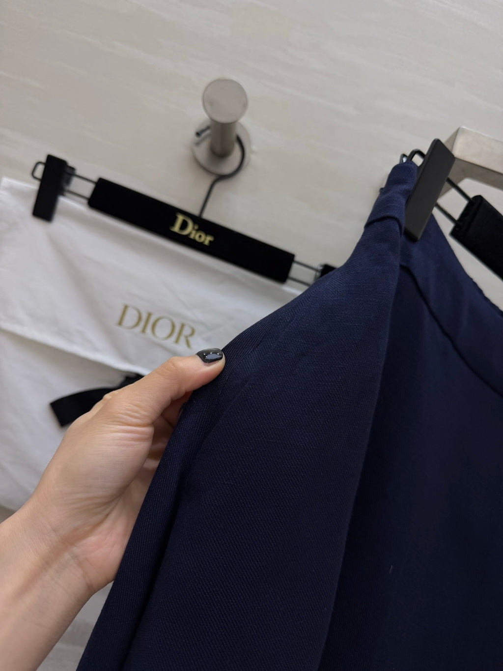 DIOR 26S TWO-PIECE SET WITH LACE-COLLAR TOP AND SKIRT 1386