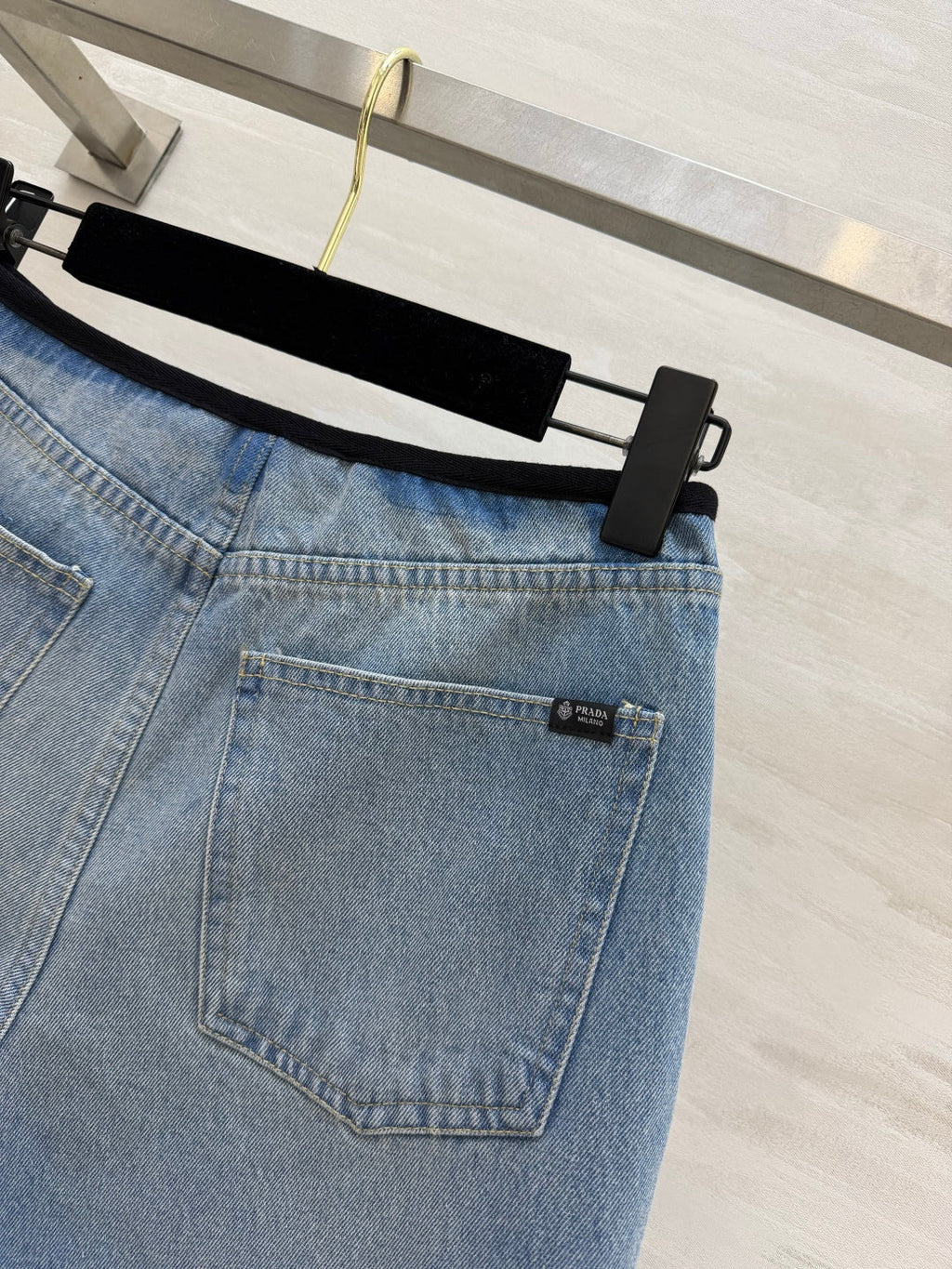 PRADA 26S DENIM SHORTS 1052