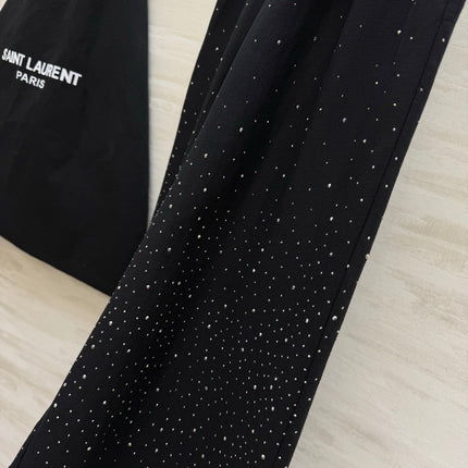 YSL 26S WIDE-LEG DRAWSTRING PANTS 505