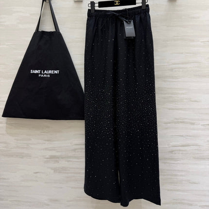 YSL 26S WIDE-LEG DRAWSTRING PANTS 505