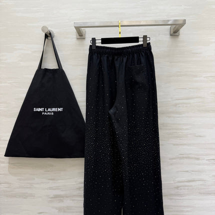 YSL 26S WIDE-LEG DRAWSTRING PANTS 505
