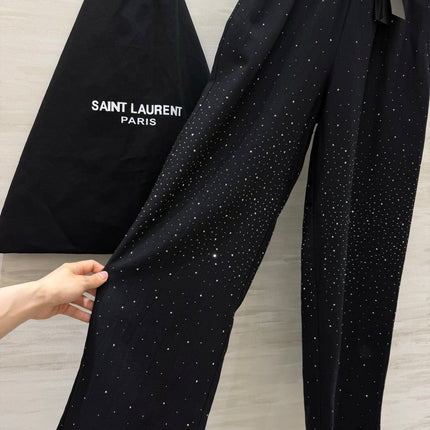 YSL 26S WIDE-LEG DRAWSTRING PANTS 505