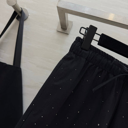 YSL 26S WIDE-LEG DRAWSTRING PANTS 505